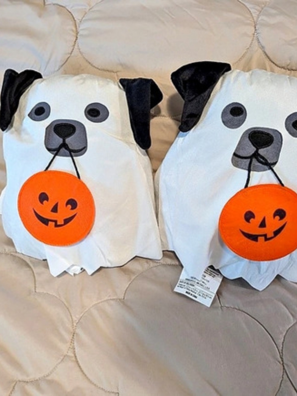 Target Bullseye's Playground Halloween Ghost Dog Plush Pillow Set